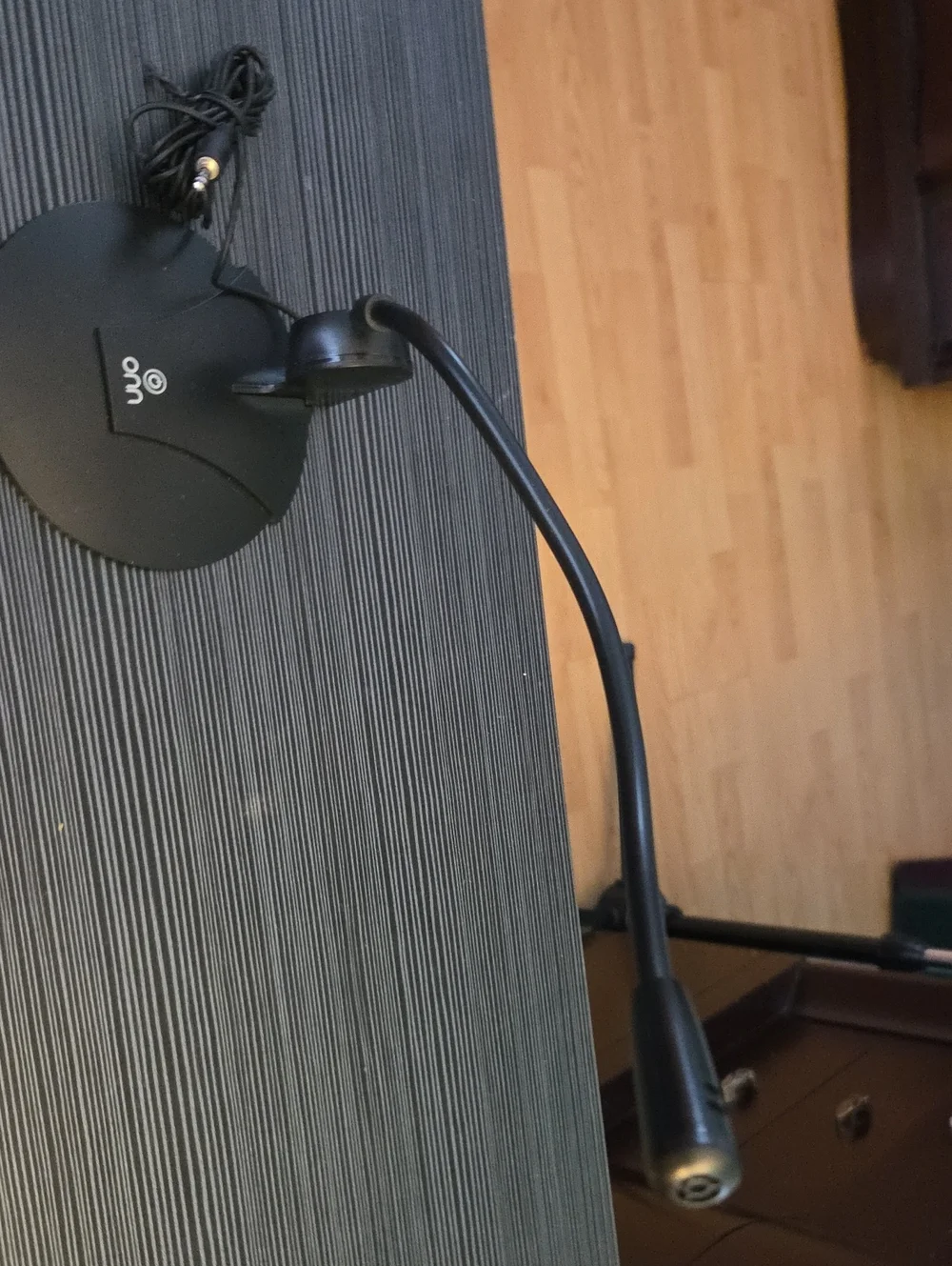 Flexible Black Gooseneck Desk Microphone